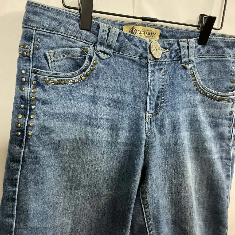 Democracy Denim Studded Bermuda Shorts